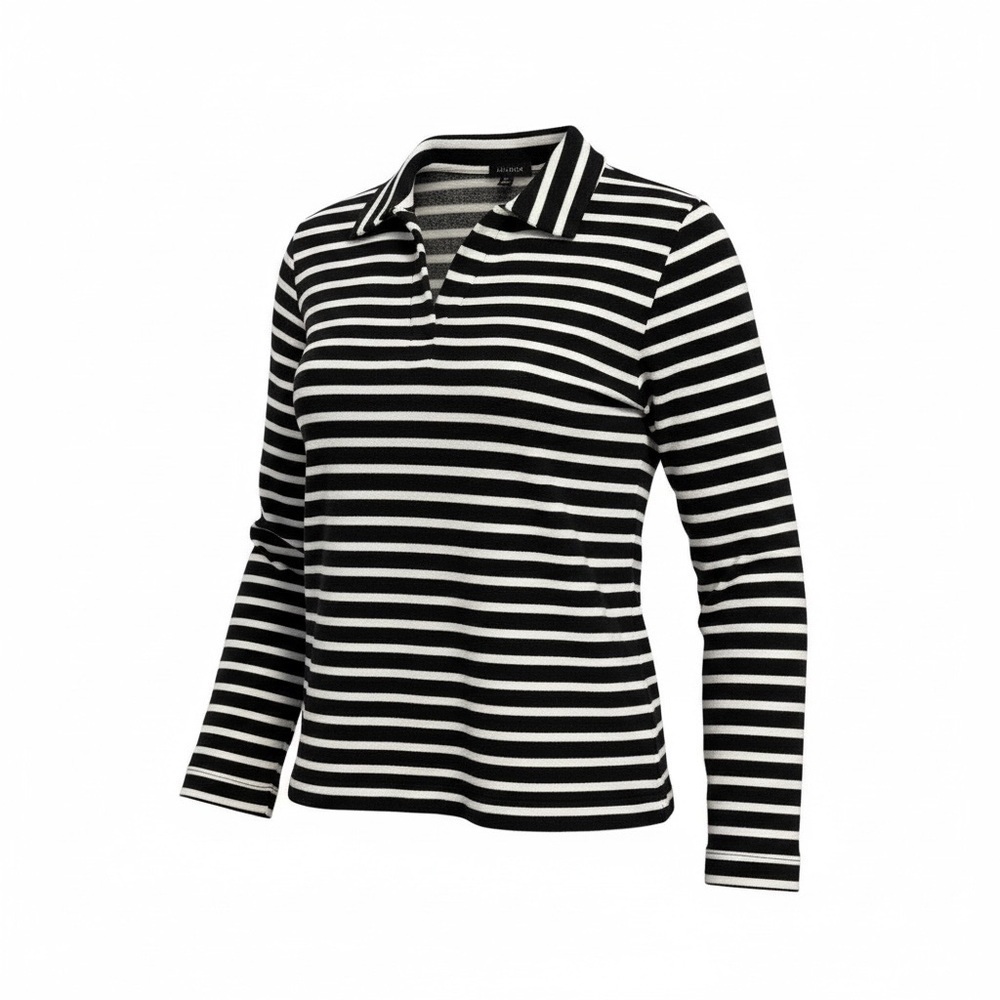 Talbots Black and White Striped Sweater sweatshirt XL - Picture 6 of 7